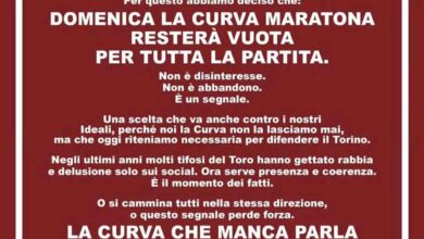 comunicato curva maratona toro lecce